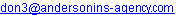 Image of email address of Donald F. Anderson, III